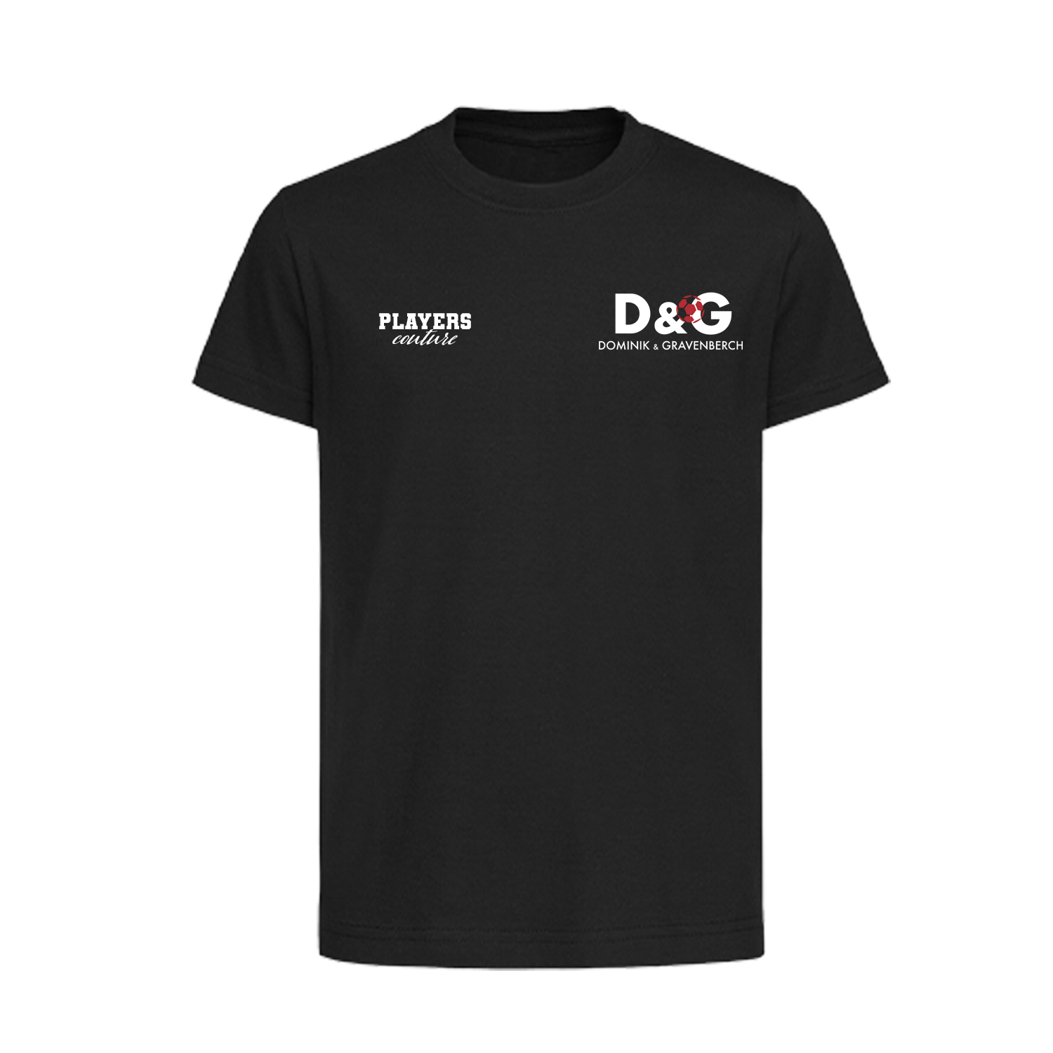 Dominik & Gravenberch Logo Players Couture Kids T-Shirt Black