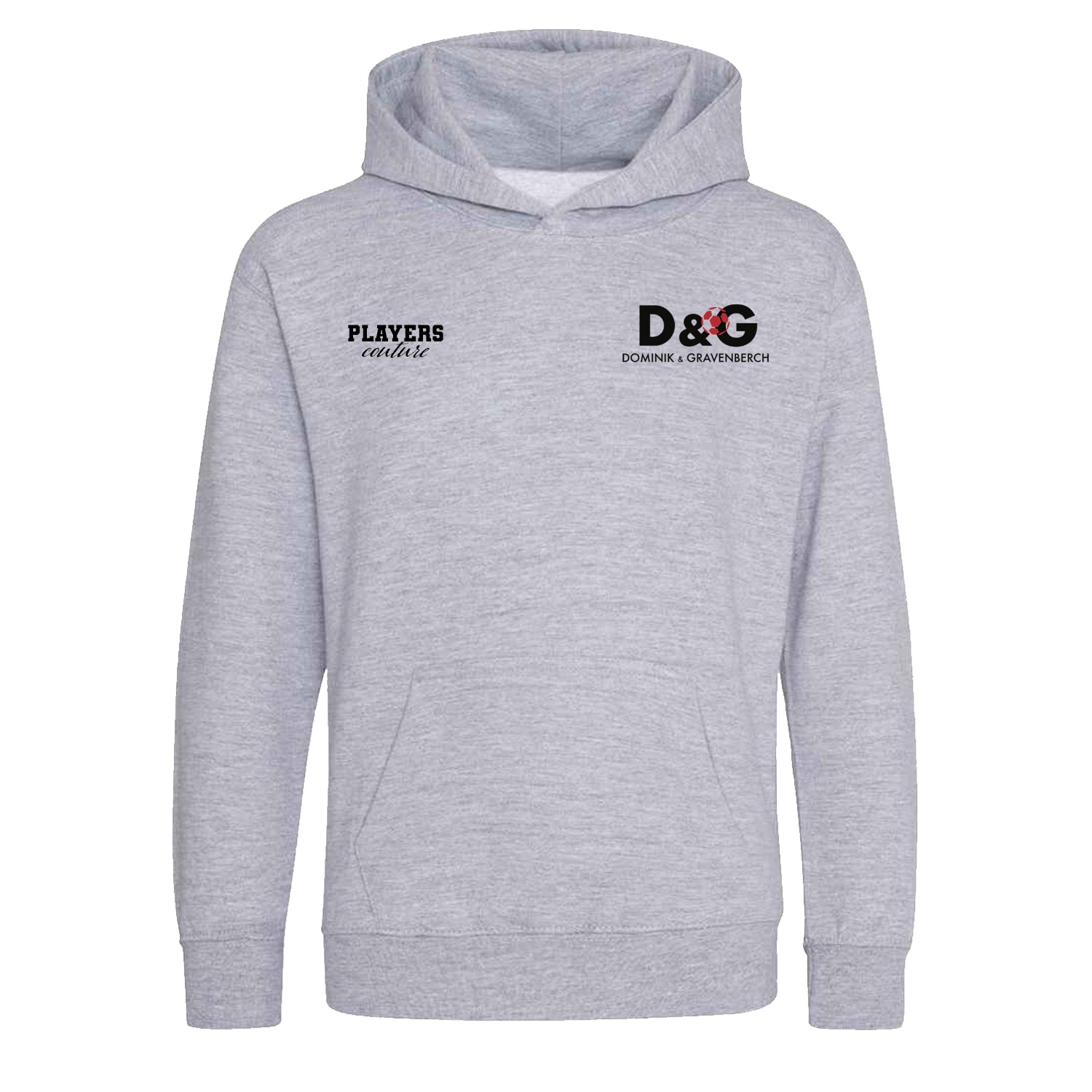 Dominik Szoboszlai & Ryan Gravenberch Logo Players Couture Kids Hoodie Gray