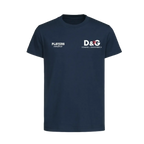 Dominik & Gravenberch t-shirt – navy kids' t-shirt featuring the Dominik & Gravenberch Players Couture logo