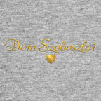 Dom Szoboszlai Logo Men's T-Shirt – grey close-up detail shot of the Dom Szoboszlai Players Couture logo design