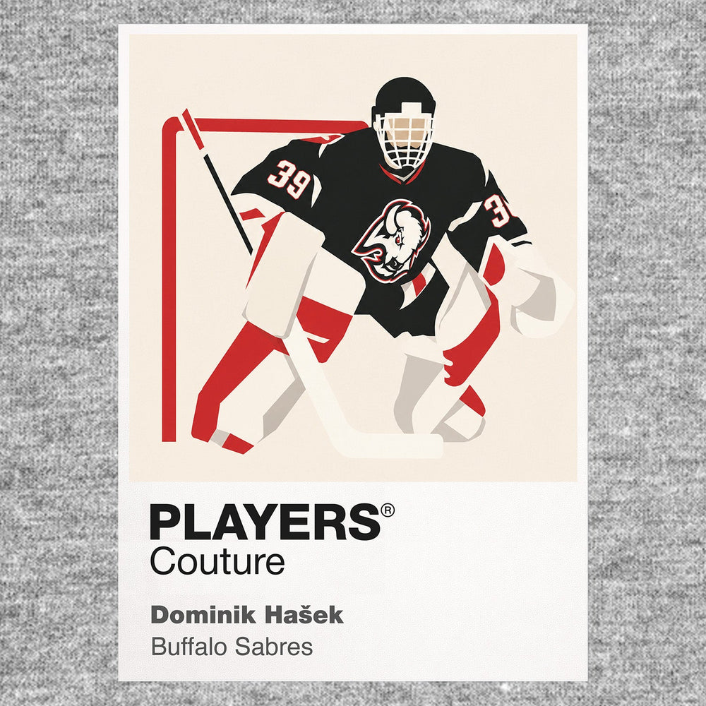 Dominik Hašek Sabres Ice Hockey Icon Frame Men's T-Shirt – image 7