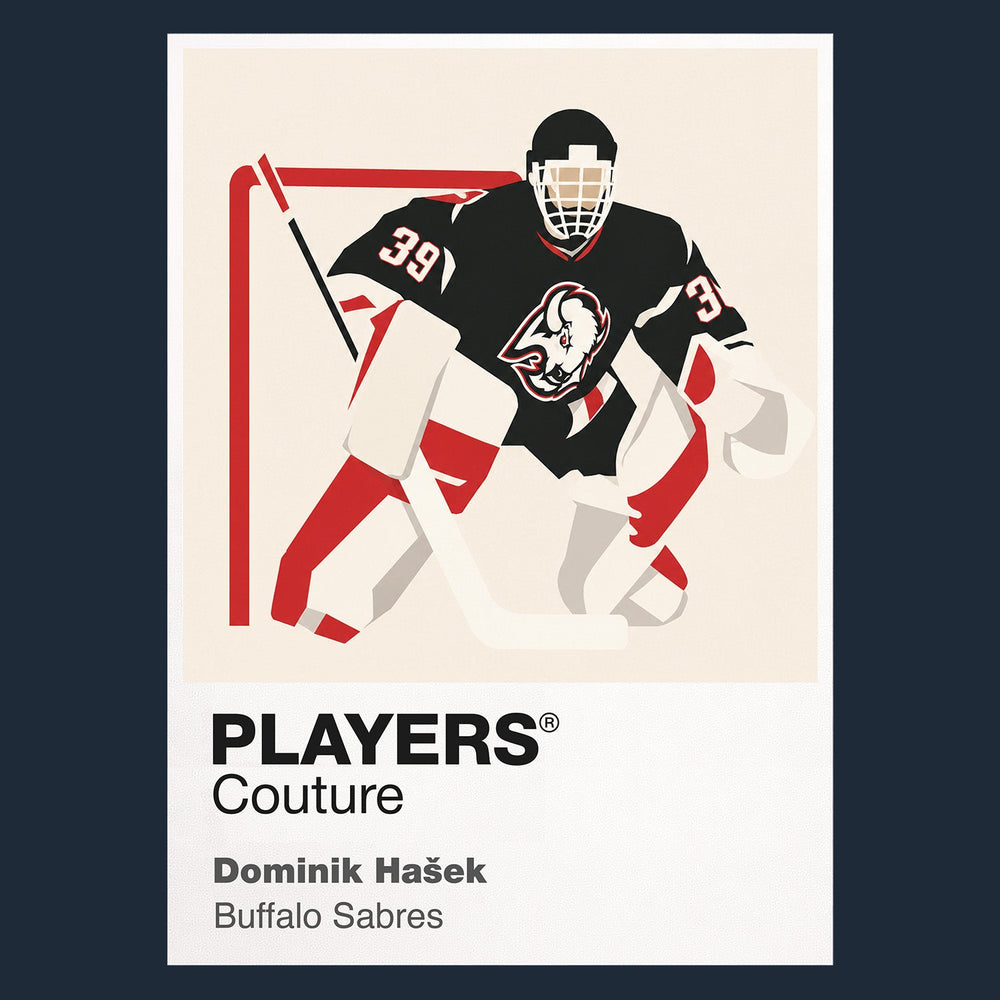 Dominik Hašek Sabres Ice Hockey Icon Frame Men's T-Shirt – image 8