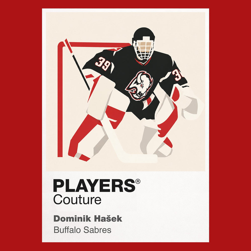 Dominik Hašek Sabres Ice Hockey Icon Frame Men's T-Shirt – image 10