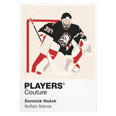 Dominik Hašek Sabres Ice Hockey Icon Frame Men's T-Shirt – image 1