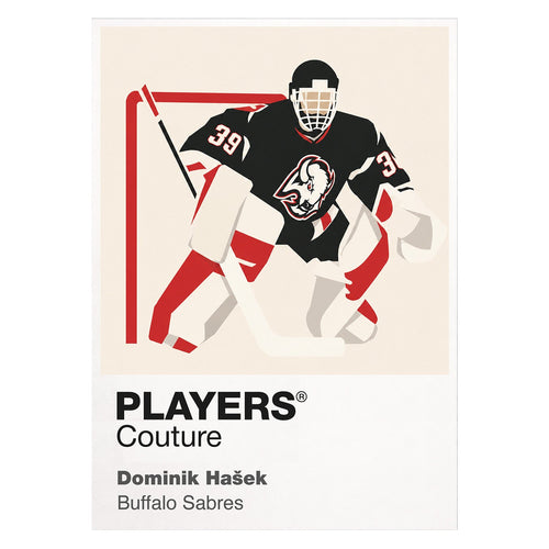 Dominik Hašek Sabres Ice Hockey Icon Frame Men's T-Shirt – image 1