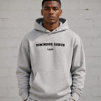 dominique-dawes name-print hoodie - grey
