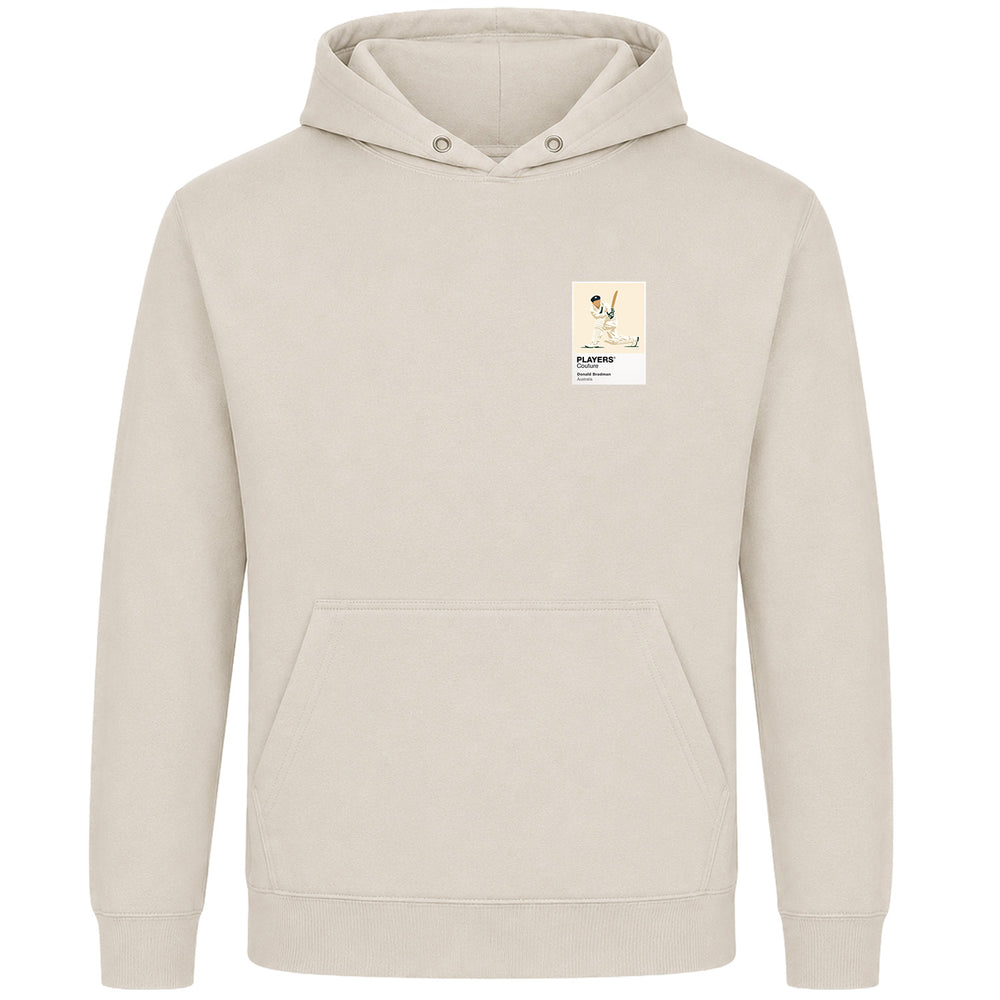 Donald Bradman Cricket Icon Frame Men's Hoodie - Beige