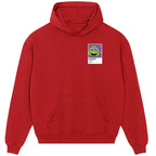 Donatello Colour hoodie – red men's hoodie featuring the Donatello Colour Players Couture logo