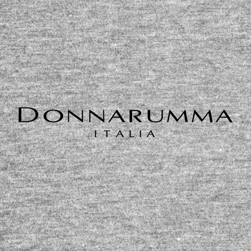 Gianluigi Donnarumma Logo Men's T-Shirt – grey close-up detail shot of the Gianluigi Donnarumma Players Couture logo design