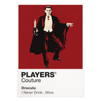 Dracula Bela Lugosi's formal cape, intense gaze and aristocratic Count Dracula silhouette Icon Frame artwork on white