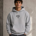 drive name-print hoodie - grey