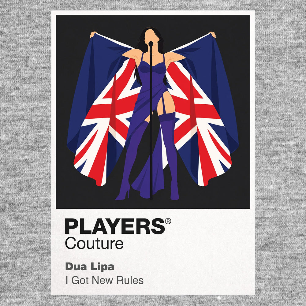 Dua Lipa Dua Lipa's confident dance-pop styling from Future Nostalgia onwards Icon Frame artwork in grey