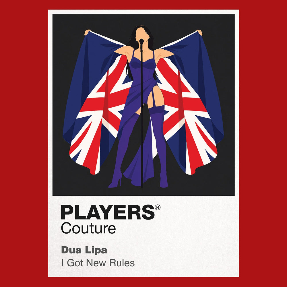 Dua Lipa Dua Lipa's confident dance-pop styling from Future Nostalgia onwards Icon Frame artwork in red