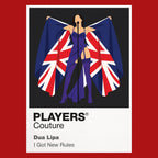 Dua Lipa the fashion, colour and movement of Dua Lipa's modern dance-pop eras Icon Frame artwork in red