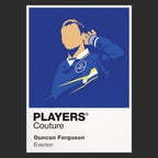 Duncan Ferguson Everton Icon Frame — Black