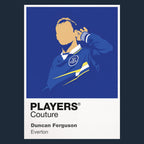 Duncan Ferguson Everton Icon Frame — Navy