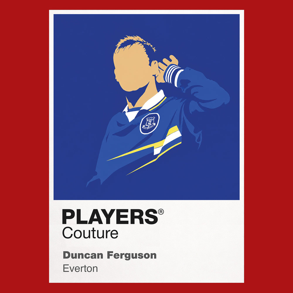 Duncan Ferguson Everton Icon Frame — Red