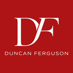 Duncan Ferguson Logo Men's T-Shirt – red close-up detail shot of the Duncan Ferguson Players Couture logo design