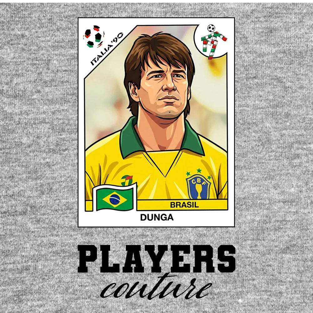 Dunga World Cup Sticker Kids T-Shirt – dunga grey Players Couture design