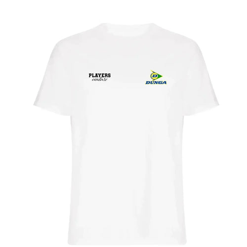 Dunga t-shirt – white men's t-shirt featuring the Dunga Players Couture logo