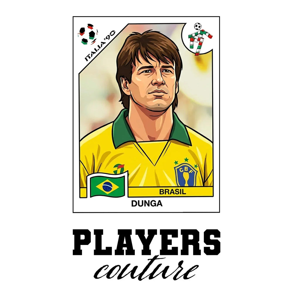 Dunga World Cup Sticker Men's Hoodie – dunga white Players Couture design
