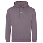 Essentials Collection hoodie – purple men's hoodie with white Essentials Collection letters and Players Couture logo on the