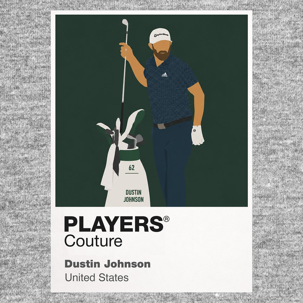 Dustin Johnson Golf Icon Frame Men's Polo Shirt