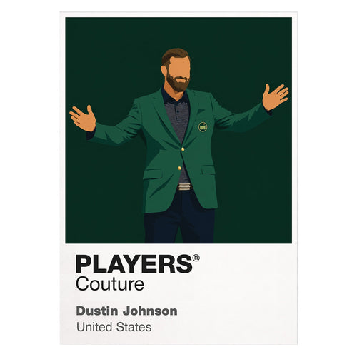 Dustin Johnson 2 Golf Icon Frame Men's Polo Shirt – image 1