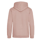 Essentials Collection hoodie – pink kids' hoodie with black Essentials Collection letters and Players Couture logo on the