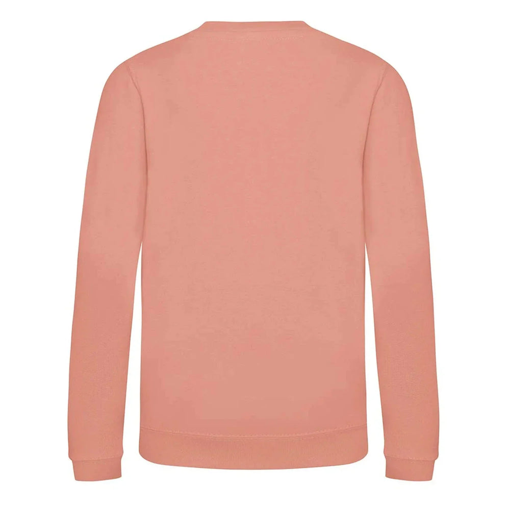 Essentials Collection hoodie – pink kids' hoodie with black Essentials Collection letters and Players Couture logo on the