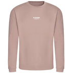 Essentials Collection hoodie – pink men's hoodie with black Essentials Collection letters and Players Couture logo on the