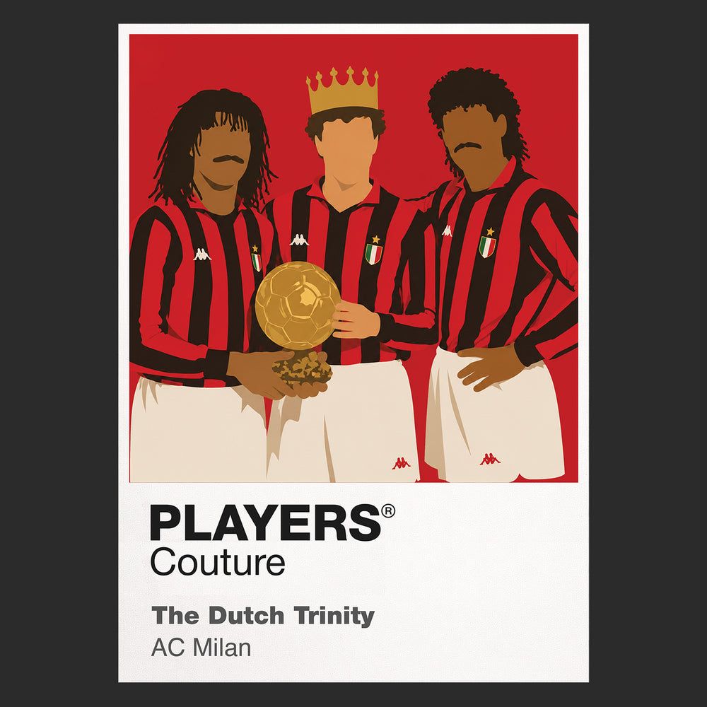 Ruud Gullit, Macro Van Basten, Frank Rijkaard AC Milan Icon Frame — Black