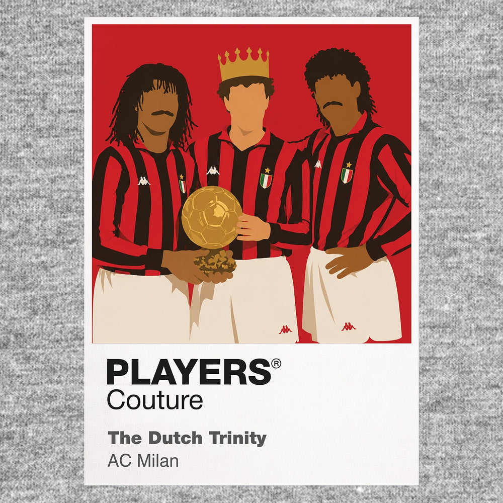 Ruud Gullit, Macro Van Basten, Frank Rijkaard AC Milan Icon Frame — Gray