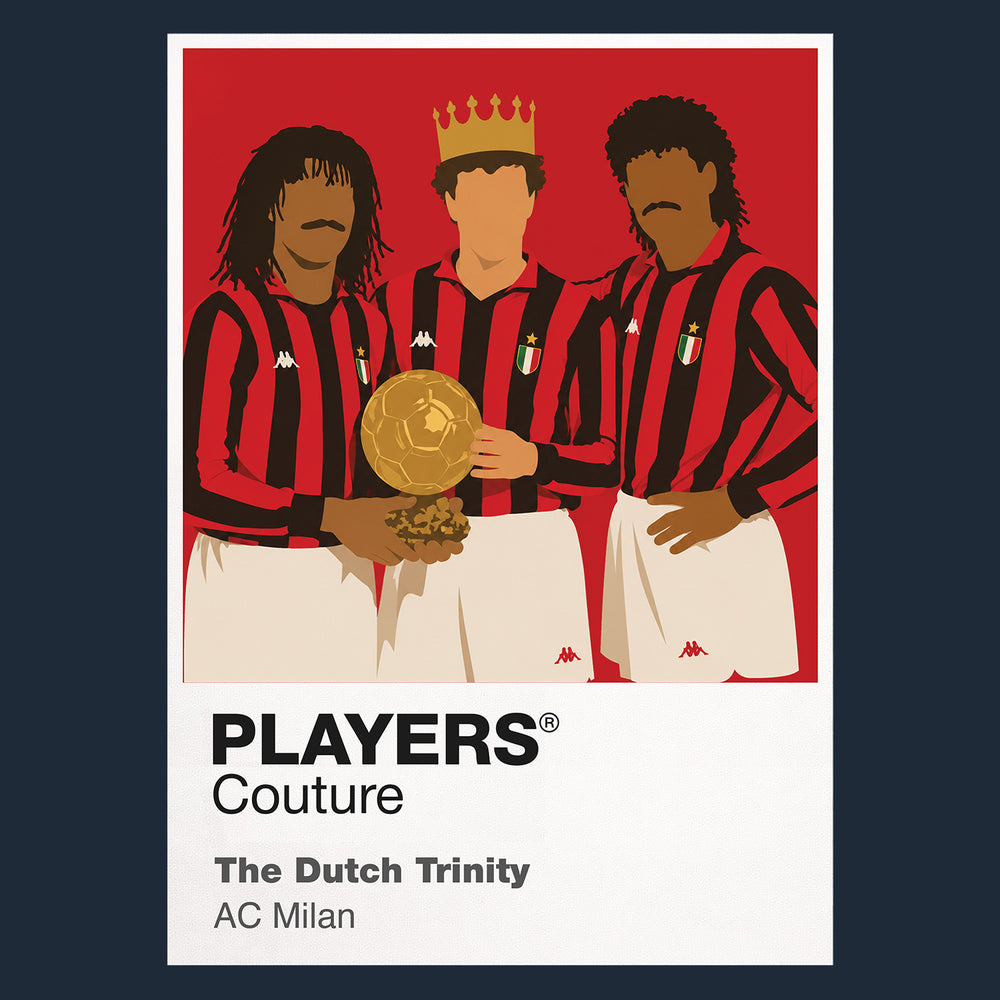 Ruud Gullit, Macro Van Basten, Frank Rijkaard AC Milan Icon Frame — Navy