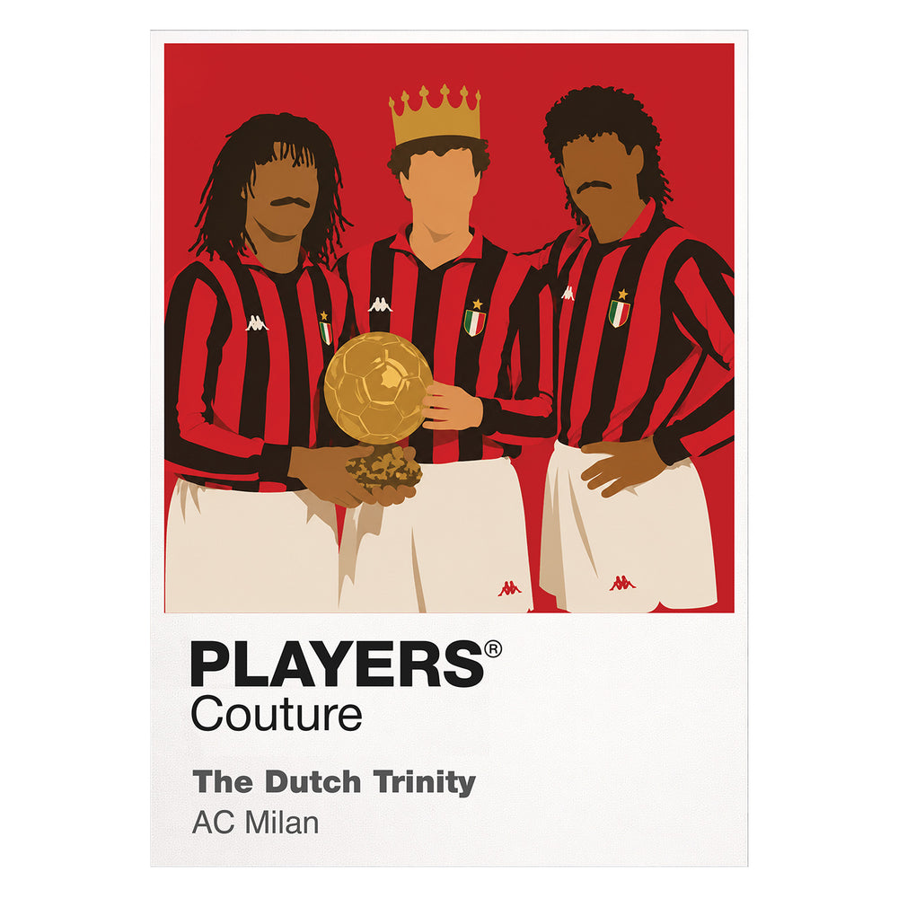 Ruud Gullit, Macro Van Basten, Frank Rijkaard AC Milan Icon Frame — White
