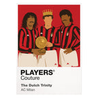 Ruud Gullit, Macro Van Basten, Frank Rijkaard AC Milan Icon Frame — White