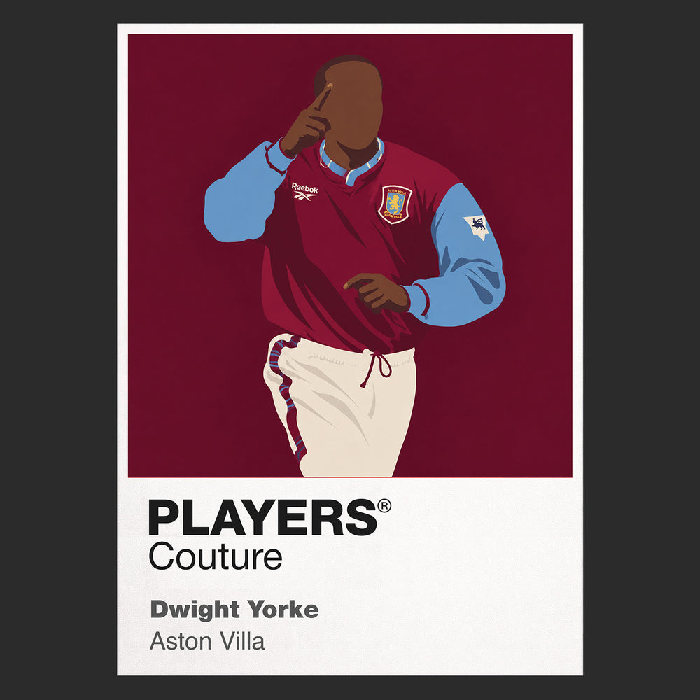 Dwight Yorke Aston Villa Icon Frame — Black