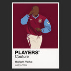 Dwight Yorke Aston Villa Icon Frame — Black