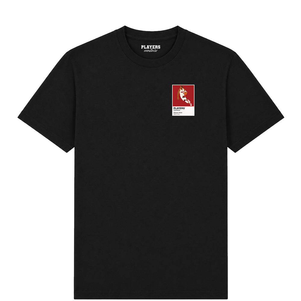 Dwyane Wade Heat Basketball Icon Frame Men's T-Shirt - Black