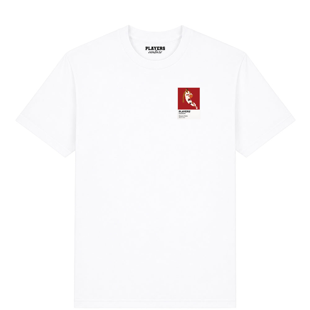 Dwyane Wade Heat Basketball Icon Frame Men's T-Shirt - White