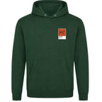 Eclipse horse racing hoodie – mens forest green hoodie view