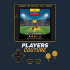 Ecuador World Cup 8-Bit Men's T-Shirt retro gaming football design by Players Couture