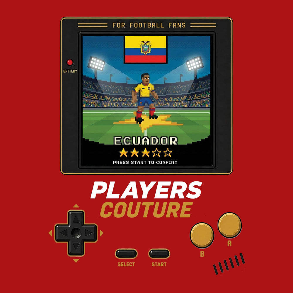 Ecuador World Cup 8-Bit Kids Hoodie retro gaming football design by Players Couture