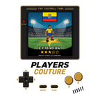 Ecuador World Cup 8-Bit Men's Hoodie retro gaming football design by Players Couture