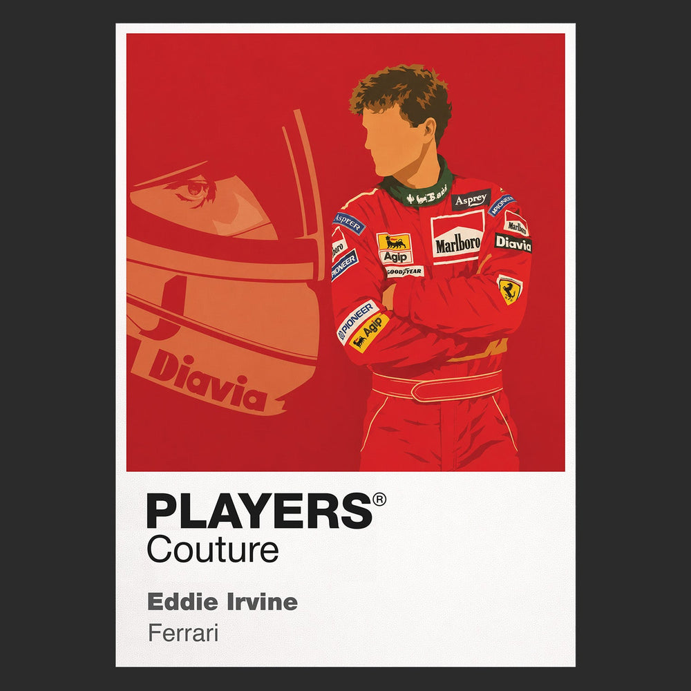 Eddie Irvine Ferrari Formula 1 T-shirt – black view