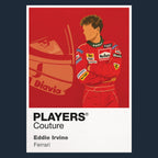 Eddie Irvine Ferrari Formula 1 T-shirt – navy view