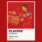 Eddie Irvine Ferrari Formula 1 T-shirt – red view