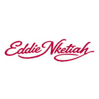 Eddie Nketiah Logo Men's Hoodie – white close-up detail shot of the Eddie Nketiah Players Couture logo design
