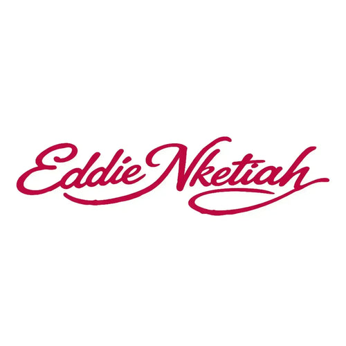 Eddie Nketiah Logo Men's Hoodie – white close-up detail shot of the Eddie Nketiah Players Couture logo design