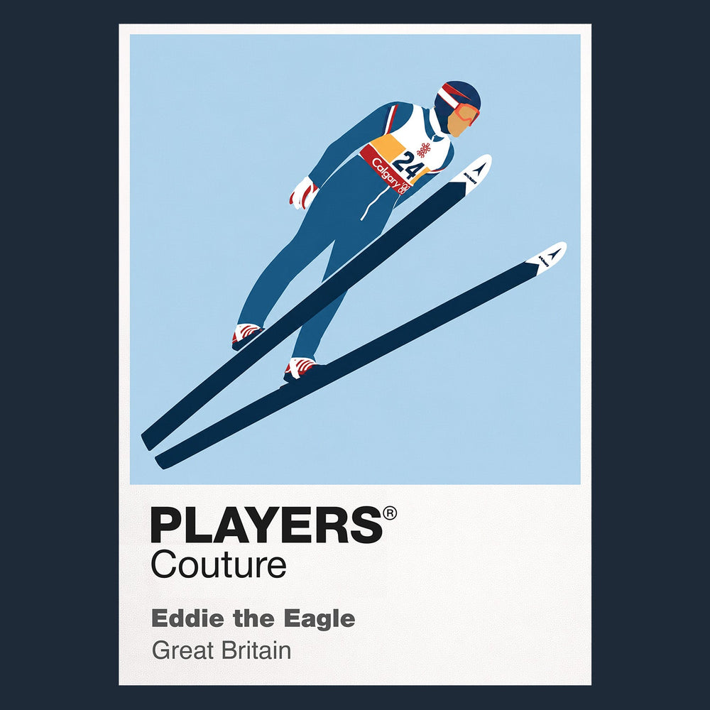 Eddie the Eagle Olympics Icon Frame Men's Hoodie